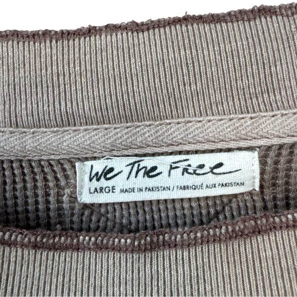 We The Free Oversized Cropped Ellie Thermal Size Large - Picture 3 of 4